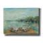 Épopée Graffiti «Lakeside Retreat I no Wood» par Silvia Vassileva, art mural sur toile, 54 po x 40 po