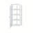 Wall Mounted Corner Cabinet with Featuring Four-tier Storage