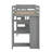 Twin Loft Bed With Drawers,Desk And Stairs-951085504