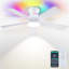 46" 5-blade Ceiling Fan With Led Light Kit And Remote Control-655845580-654574591
