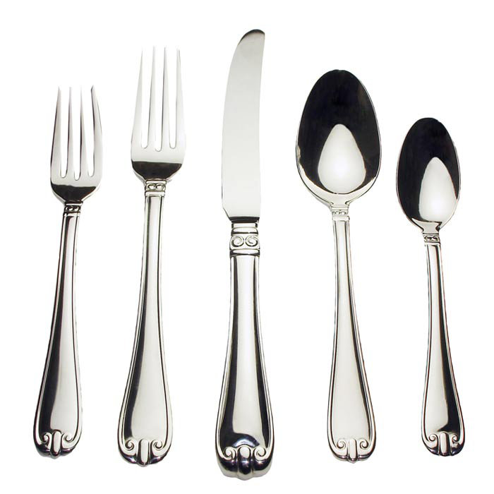David Shaw Silverware Stainless Steel Flatware Set - Service for 4