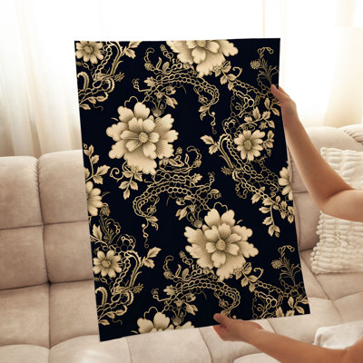 «Floral Victorian Elegance», reproduction d'art classique sans cadre