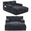 Canapé-lit Chenille Lazy avec 3 oreillers-1763671887
