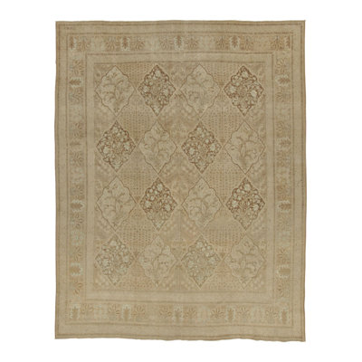 Antique One-of-a-Kind 9'6" x 12'7" Hand Knotted Area Rug