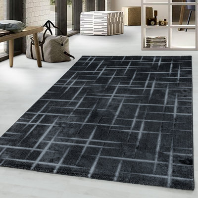 Laverty Flatweave Black Rug