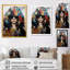 «Woman Portrait Fusion Forms Collage», art mural abstrait-74297816-107949624