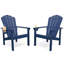 Ensemble de 2 chaises Adirondack empilables en PEHD avec porte-gobelets, chaises d'extérieur toutes saisons Dareona-1090162033-1074399241