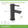 Dia Single Handle Bathroom Faucet with Push Pop Drain