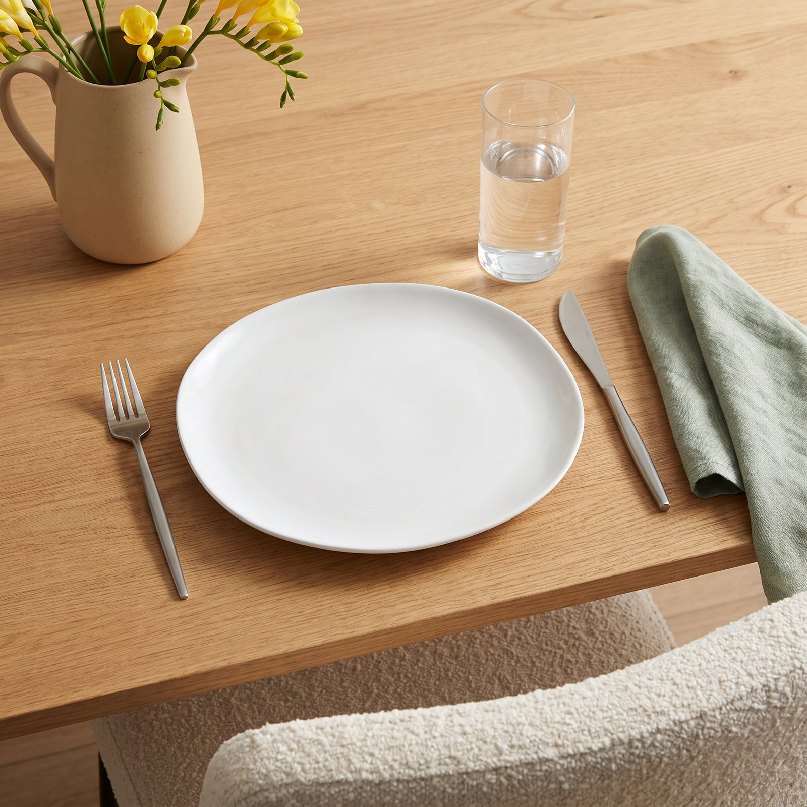 Fortessa Sandia 11" Dinner Plate, White