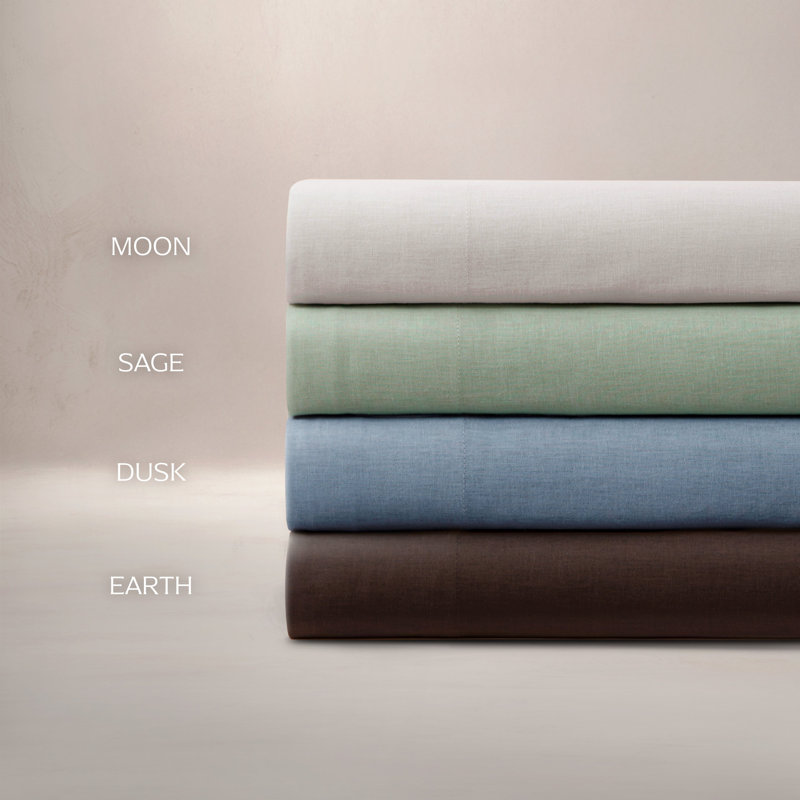 Standard Cotton-European Linen Euro Sham, Sage