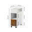 25cm W Bedside Table