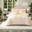 Ensemble de literie 6 pièces rose en arc-en-ciel pour grand lit en microfibre pour enfants