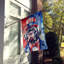 Drapeau patriotique de la maison américaine-112698680