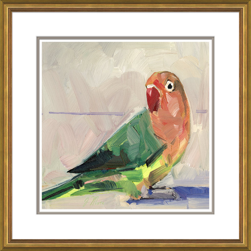 Rainbow Parakeet Painting by Joseph Mota