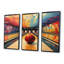 Bowling Alley Nights - Ensemble d'art mural de bowling-107181752-107181744