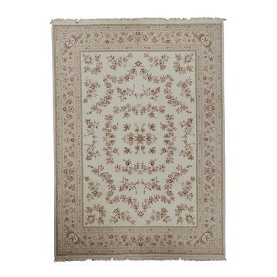 Oriental Area Rug in Ivory
