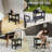 Outdoor Side Table, 2-Tier Shower Bench with Non-Slip Pads and Handles, HDPE Weather Resistant Patio End Table for Patio, Pool, Porch-194674332