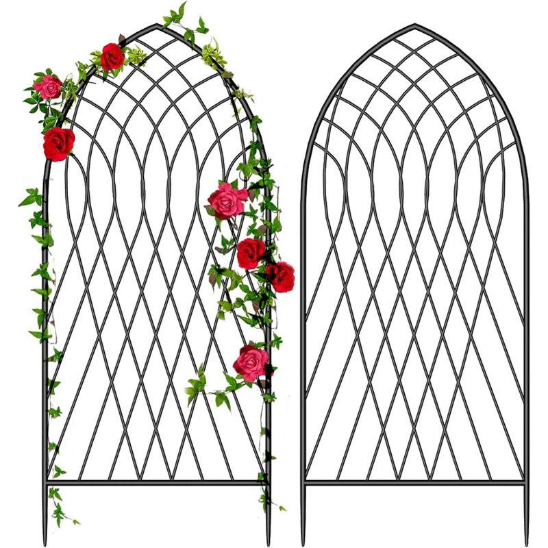 Grand ensemble de 2 treillis de jardin pour plantes grimpantes Dulaney - 75 po x 31 po