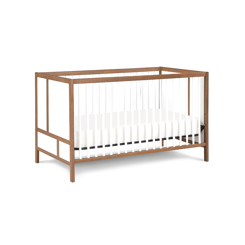Lit de bébé 3 en 1, Brun / Blanc