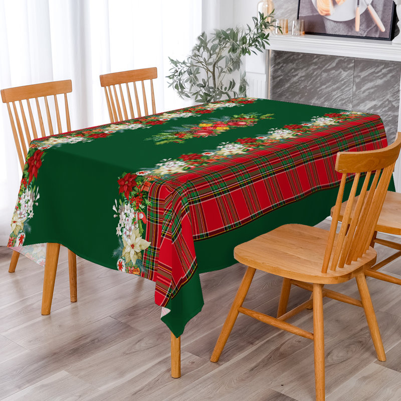 Christmas Tablecloth, 88" Rectangle