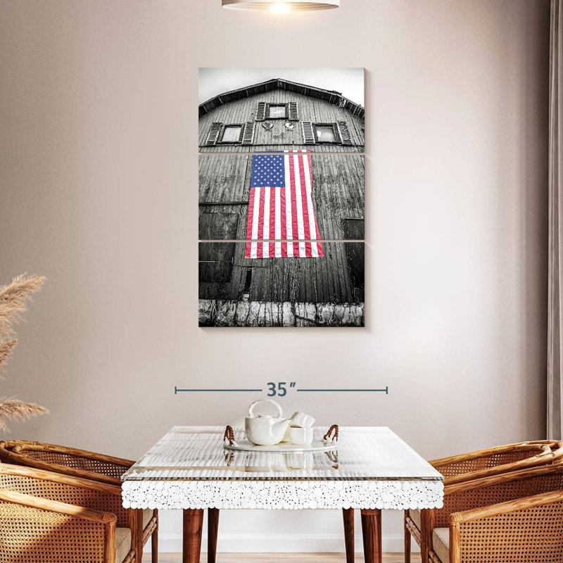 Borges Red White And Blue, 45" H x 28" W