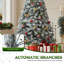 Lighted Artificial Pine Christmas Tree-618008841