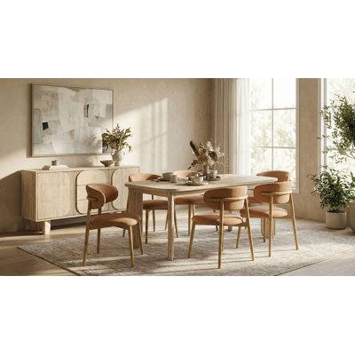 Lisbed 70" Wide Acacia Extension Dining Table