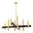 Jozlyne 8 - Light Steel Dimmable Modern Linear Chandelier-1211606750