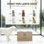 Armoire de rangement à 2 portes avec bols surélevés pour chien, armoire d'appoint