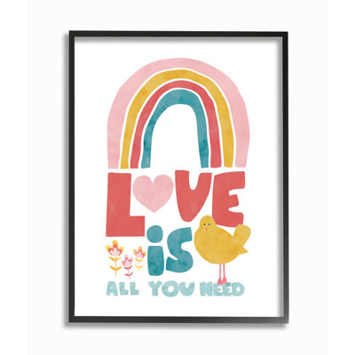 Impression d’art graphique, "l’arc-en-ciel amour" par Jennifer McCully