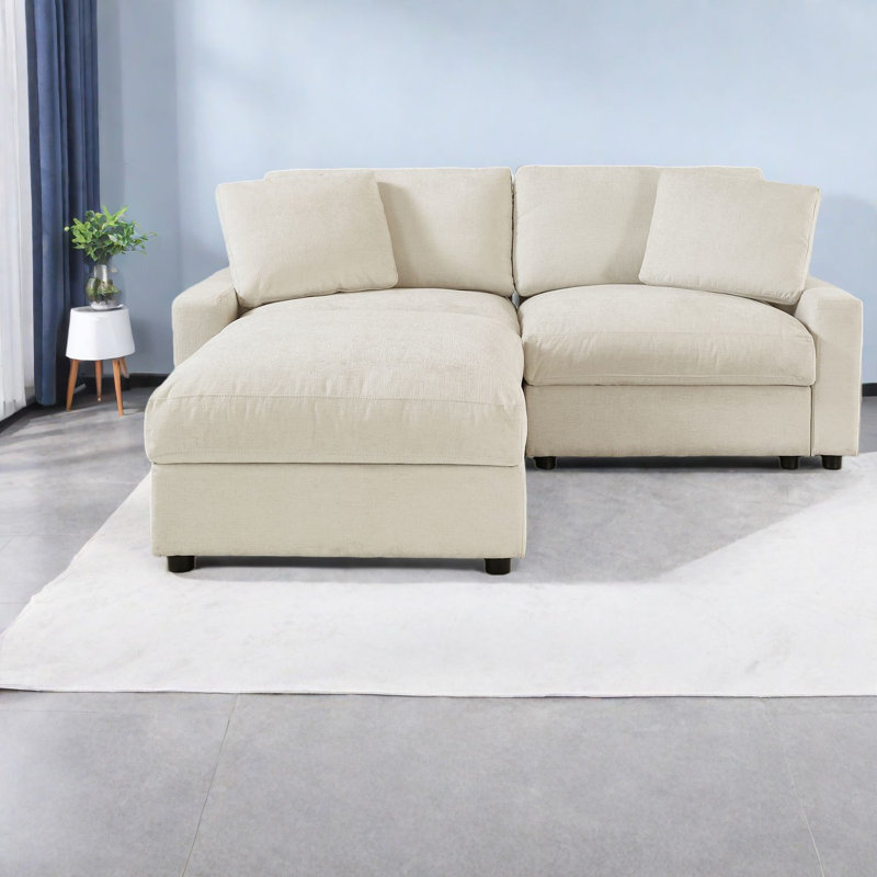 Modulaires modulaires peu encombrants, conception moderne en polyester beige pour la maison
