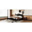 Structure de lit plateforme en bois, lit plateforme de style rétro avec support en lattes de bois-964242778-964242776