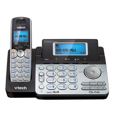 Dect 6.0 2 Line Cordless Phone -  VTech Communications, DS6151/DS6101