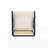 27" Height Woven Cane Plastic Backrest Bar Stool