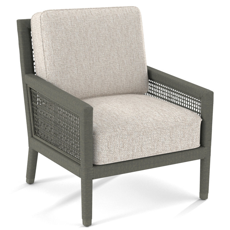 Harper 28" Wide Armchair, White Sugar Performance; 0863-91, Greystone