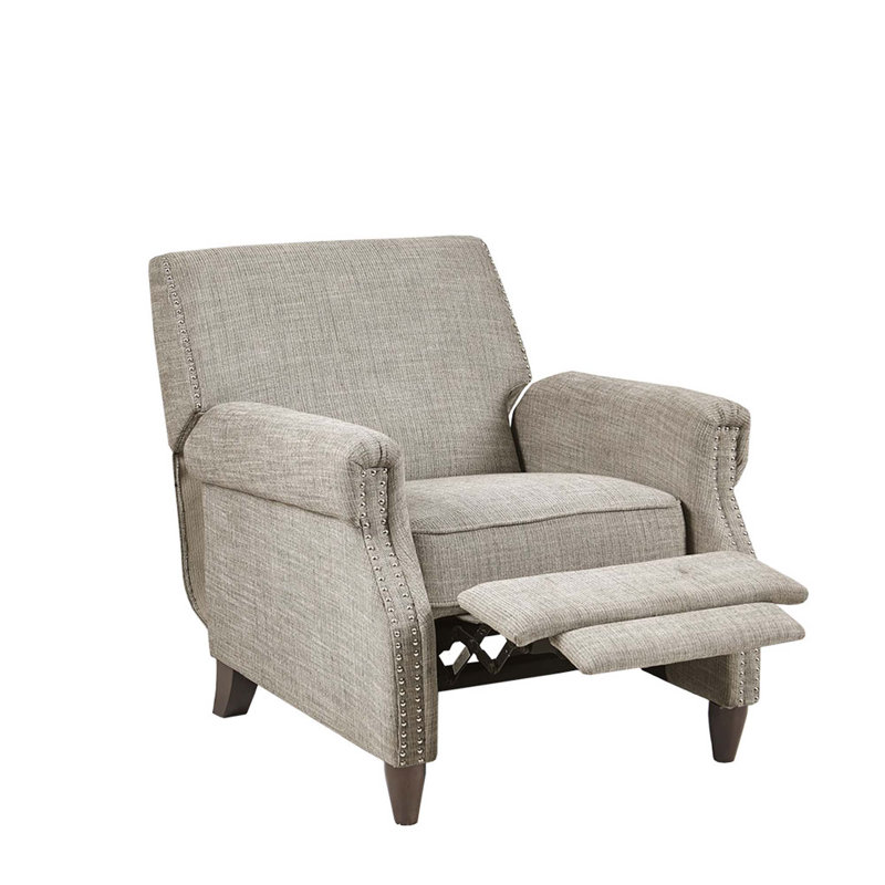 Push Back Recliner  with Nailhead Trim for Living Room, Bedroom