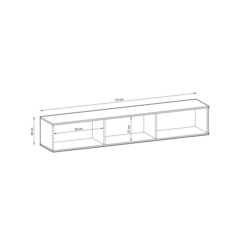 Almera TV stand , Black