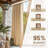1 Panel Flannelette Waterproof Blackout Outdoor Curtains for Patio/Pergola/Porch-1825316599