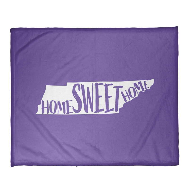 Jeté en polaires pour tennessee home, l 52,5 po x L 62,5 po, Mauve