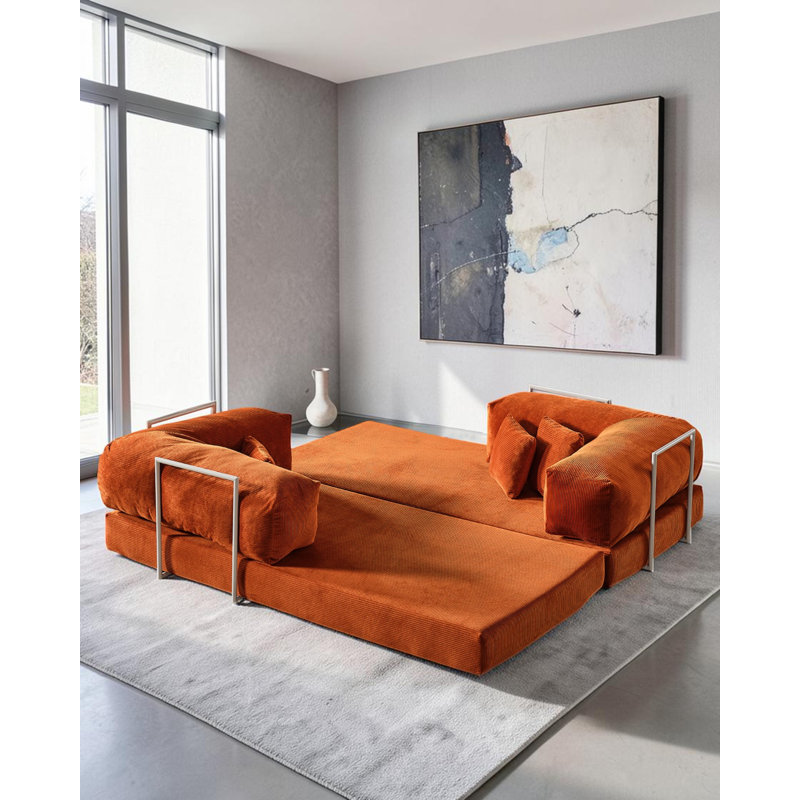 Canapé modulaire en L Terracotta, Terra Cotta