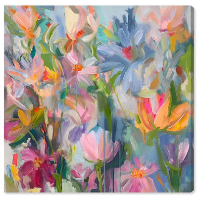 Art floral abstrait éthéré sur toile par Art Remedy