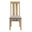 Mapleview 48cm H Linen Upholstered Slat Back Side Chair in Brown