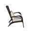 Chaise de patio avec coussins (coussin beige)