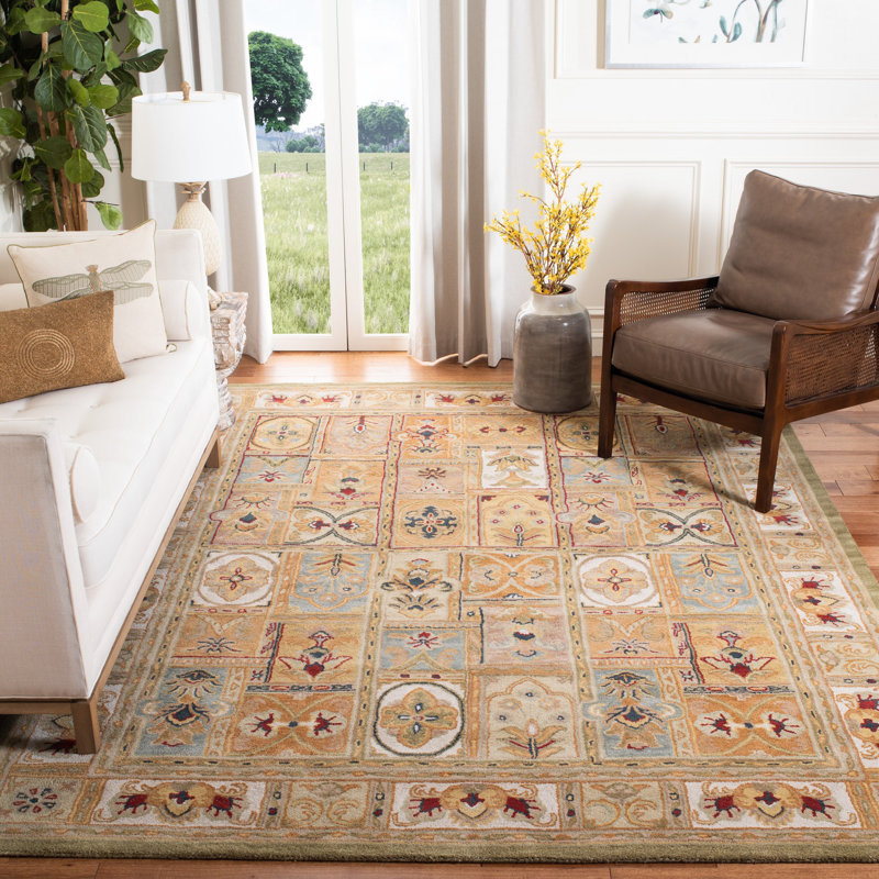 Hand Tufted Wool Oriental Rug, Rectangle 8' x 10'