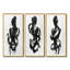 Silhouette de femme minimaliste I - Collection de 3 grands panneaux modernes sur toile-560257400-560257401-560257394