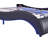  Upholstered Faux Leather Platform Bed with Slatted Support