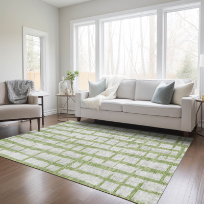 Malek Washable Abstract Indoor / Outdoor Rug