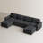 U Shaped Sofa Couch Wide Storage Sofa Livingroom Modular Sofa Sectional Couch-1238568554