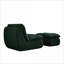 Chaises longues | Fauteuil inclinable moderne en velours côtelé avec repose-pieds pour petits espaces, salon, chambre à coucher | Velours côtelé | Vert-1991496039