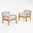 Structure en teck / coussin argent est en rupture de stock
